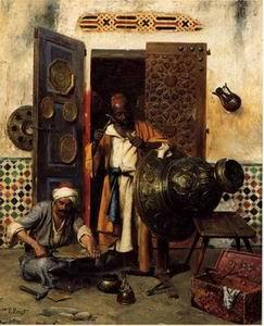unknow artist Arab or Arabic people and life. Orientalism oil paintings 172 China oil painting art